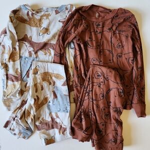 Carter's Woodland Animal Pajama Set - Brown and Cream 5T